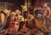 Jacopo Tintoretto The Birth of St.John the Baptist France oil painting artist
